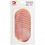 Балык свиной Мясной дом Бородина сырокопчёный категория А нарезка, 95г