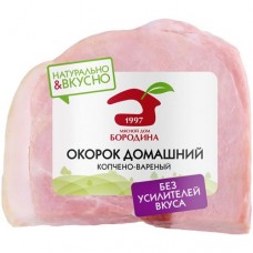 Окорок свиной Мясной дом Бородина Домашний копчёно-варёный категория А в магазинах Перекресток