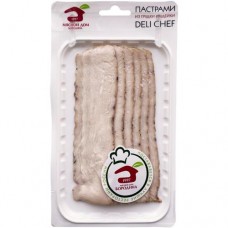 Пастрами из индейки Мясной дом Бородина DeliChef копчёно-варёная в магазинах Перекресток