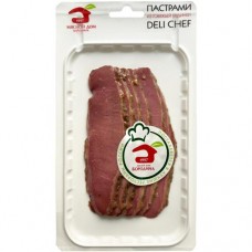 Пастрами Мясной дом Бородина DeliChef копчёно-варёная категория Б в магазинах Перекресток