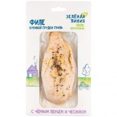 Филе куриной грудки гриль с черным перцем и чесноком охлажденное Зелёная Линия, 182г в магазинах Перекресток