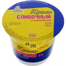 Крем Пискаревский сливочный с ванилином 15%, 250г в магазинах Перекресток
