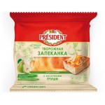 Запеканка творожная President с кусочками груши 5.5%, 150г Запеканка творожная President с кусочками груши 5.5%, 150г