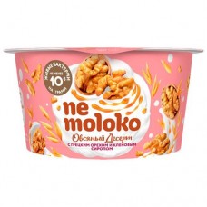 Десерт овсяный Nemoloko С грецким орехом и кленовым сиропом обогащённый для детского питания, 130г в магазинах Перекресток