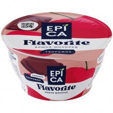 Десерт Epica Flavorite творожный с вишней и шоколадом 8.1%, 130г в магазинах Перекресток