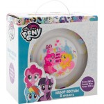 Набор посуды My Little Pony кружка, 250мл + салатник, 13см + тарелка, 19.5см