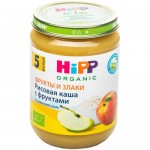 Каша HiPP из цельного риса с фруктами с 5 месяцев, 190г