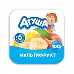 Творог фруктовый Агуша Мультифрукт 3.9% с 6 месяцев, 100г