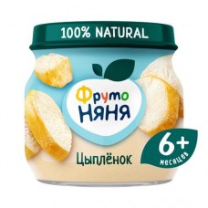 Пюре ФрутоНяня из мяса цыплят с 6 месяцев, 80г в магазинах Перекресток