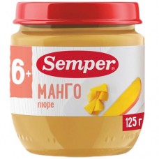 Пюре Semper из манго с 6 месяцев, 125г в магазинах Перекресток