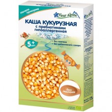Каша безмолочная детская Fleur Alpine Кукурузная с пребиотиками гипоаллергенная, с 5 месяцев, 175г в магазинах Перекресток