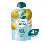 Пюре ФрутоНяня из груш с 4 месяцев, 90г