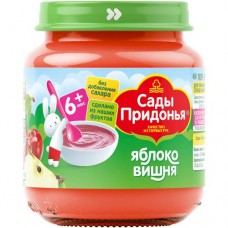 Пюре Сады Придонья яблоко-вишня, 120г в магазинах Перекресток