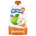 Пюре фруктовое Агуша Яблоко с 4 месяцев, 90г