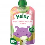 Пюре Heinz Фруктовый салатик и злаки с 6 месяцев, 90г