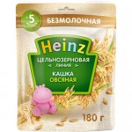 Каша Heinz без молока Цельнозерновая овсяная с 5 месяцев, 180г