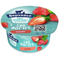 Биойогурт детский клубника 2.9% Верховье, 150г в магазинах Перекресток