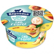 Биотворог детский персик 4.2% Верховье, 140г в магазинах Перекресток