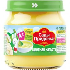 Пюре Сады Придонья из цветной капусты с 4 месяцев, 80г в магазинах Перекресток