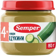 Пюре Semper из цукини с 4 месяцев, 80г в магазинах Перекресток