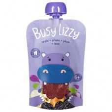 Пюре Busy Lizzy яблоко-чернослив-слива с 6 месяцев, 100г в магазинах Перекресток