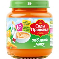 Пюре Сады Придонья морковь-тыква-кабачок с 6 месяцев, 120г в магазинах Перекресток