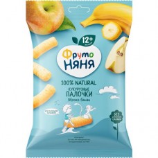 Палочки кукурузные ФрутоНяня яблоко-банан с 12 месяцев, 20г в магазинах Перекресток