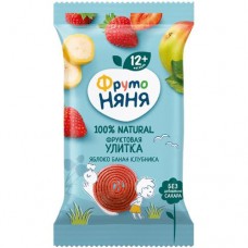 Фруктовые кусочки ФрутоНяня яблоко-банан-клубника для детского питания, 15г в магазинах Перекресток