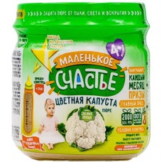 Пюре Маленькое Счастье Цветная капуста от 4 месяцев, 80г в магазинах Перекресток