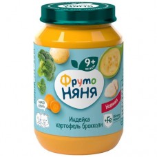 Пюре ФрутоНяня картофель с овощами и индейкой обогащённое с 9 месяцев, 190г в магазинах Перекресток