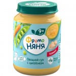 Суп ФрутоНяня овощной с цыпленком обогащённый с 8 месяцев, 190г
