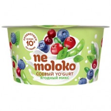 Продукт соевый Nemoloko Yogurt ягодный микс обогащённый для детского питания, 130г в магазинах Перекресток