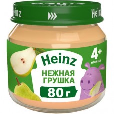 Пюре Heinz нежная грушка с 4месяцев, 80г в магазинах Перекресток