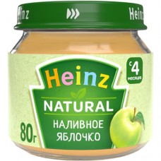 Пюре Heinz наливное яблочко с 4месяцев, 80г в магазинах Перекресток