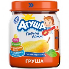 Пюре фруктовое Агуша Груша для детского питания с 4 месяцев, 100г в магазинах Перекресток