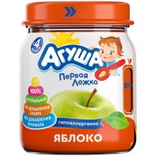 Пюре фруктовое Агуша Яблоко для детского питания с 4 месяцев, 100г в магазинах Перекресток