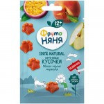 Кусочки ФрутоНяня фруктовые из яблок персиков и маракуйи с 12 месяцев, 15г
