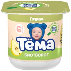 Биотворог Тёма с грушей с 6 месяцев 4%, 95г в магазинах Перекресток