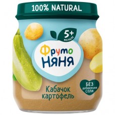 Пюре ФрутоНяня из кабачков и картофеля с 5 месяцев, 110г в магазинах Перекресток