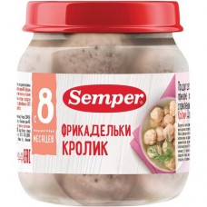 Фрикадельки Semper из кролика с 8 месяцев, 100г в магазинах Перекресток