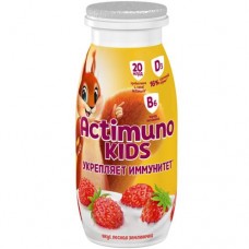 Напиток Actimuno Kids кисломолочный детский лесная земляничка 1.5%, 95мл в магазинах Перекресток