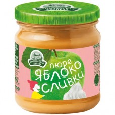 Пюре Семилукская Трапеза яблочное со сливками 470г в магазинах Перекресток