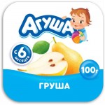 Творог фруктовый Агуша Груша 3.9% с 6 месяцев, 100г