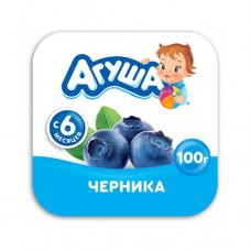 Творог фруктовый Агуша Черника 3.9% с 6 месяцев, 100г в магазинах Перекресток
