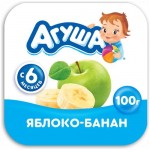 Творог фруктовый Агуша Яблоко-Банан 3.9% с 6 месяцев, 100г