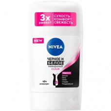 Антиперспирант Nivea Черное и Белое Невидимый Clear стик, 50мл в магазинах Перекресток