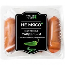 Сардельки Не Мясо С Ароматом Перца Халапенью растительные, 450г в магазинах Перекресток