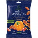 Мини Брускетты Racionika из отрубей с болгарским перцем и чесноком, 100г