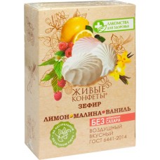 Зефир Живые конфеты лимон-малина-ваниль на фруктозе, 240г в магазинах Перекресток