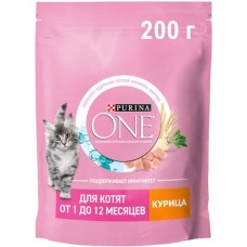 Сухой корм Purina One для котят с курицей, 200г в магазинах Перекресток